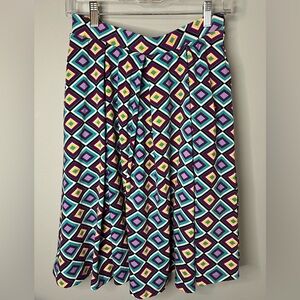 LuLaRoe Colorful Diamond Madison A-Line Skirt